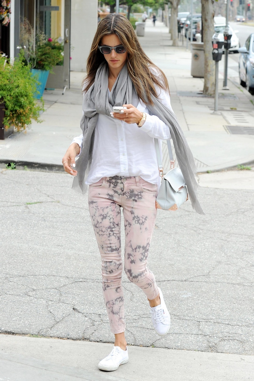 Alessandra Ambrosio Goes Out for Coffee in Los Angeles