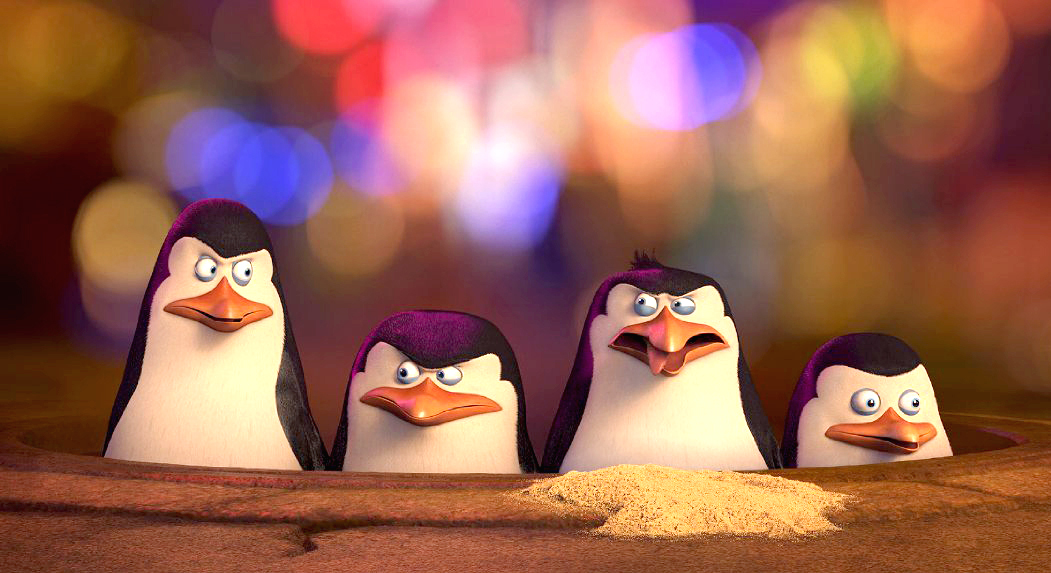 喜劇動畫《馬達加斯加爆走企鵝》裡的企鵝幫。